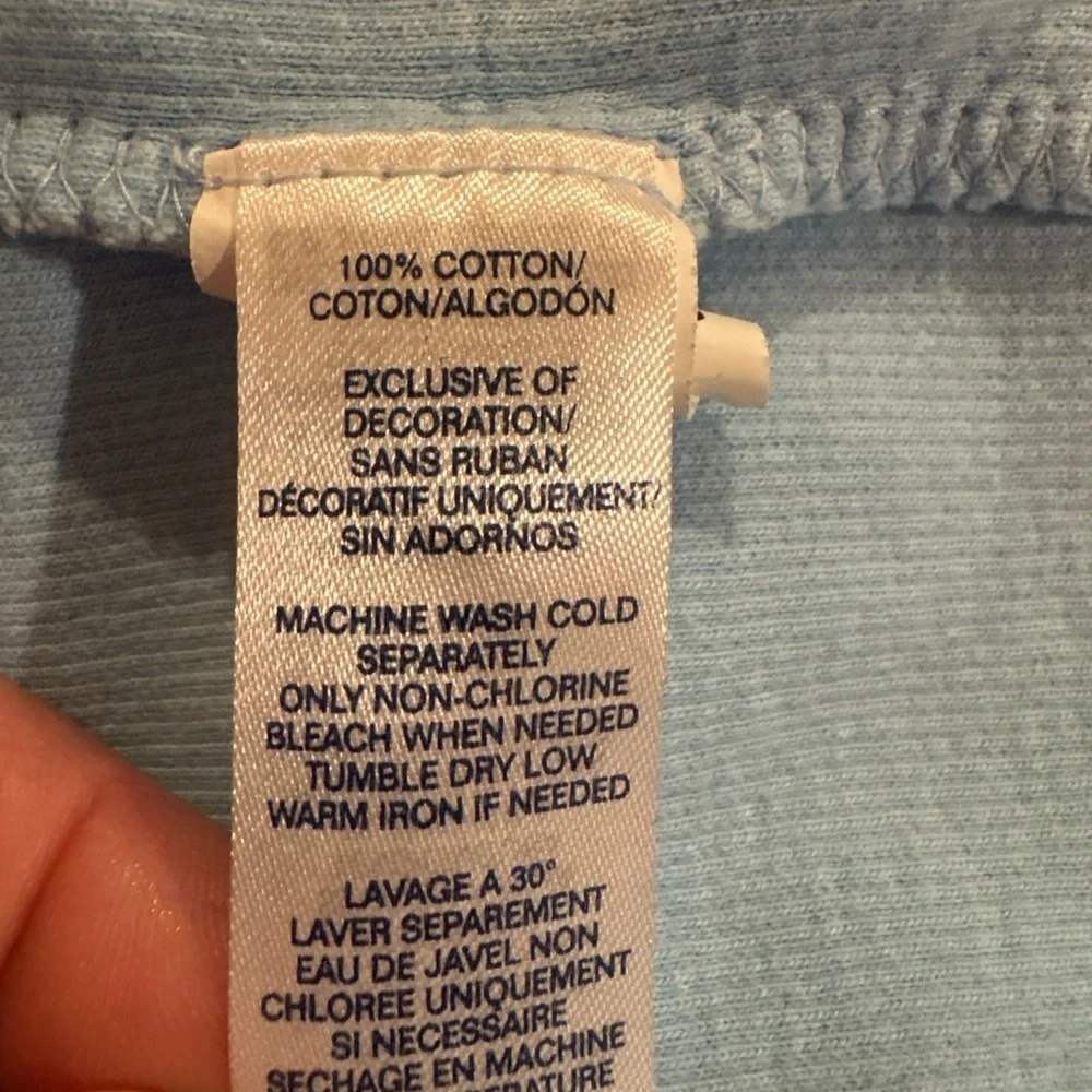 Chaps Sky Blue Half-Zip Sweater Mens XXL